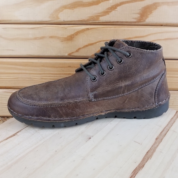 Roan by Bed Stu TOBIAS Mens Distressed Lace Up Leather Chukka Ankle Boots Brown - Picture 8 of 13